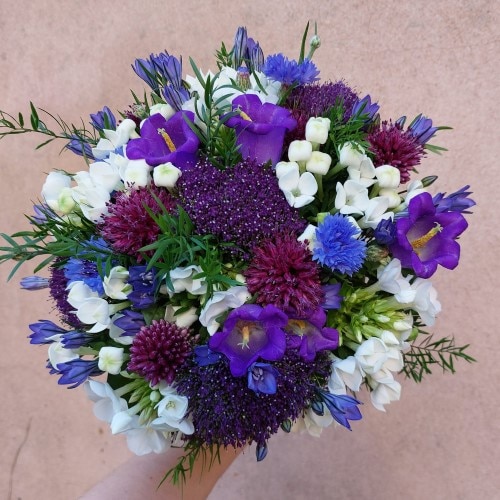 Purples and blue bouquet